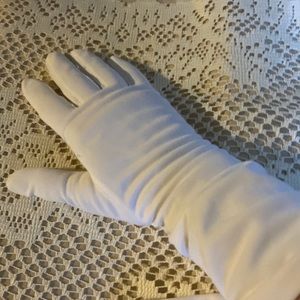 Chic vintage white opera gloves